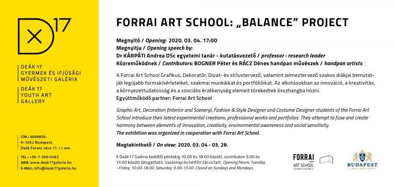 Forrai Art School: „Balance” projekt