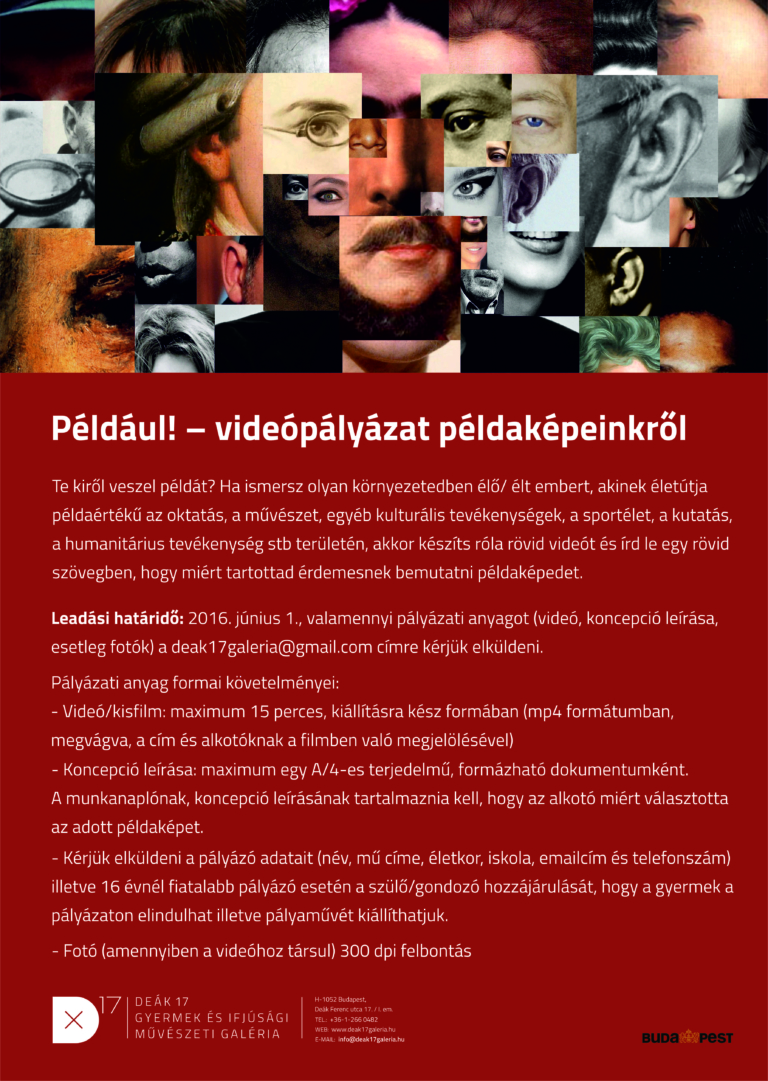 Például! – videópályázat a példaképeinkről