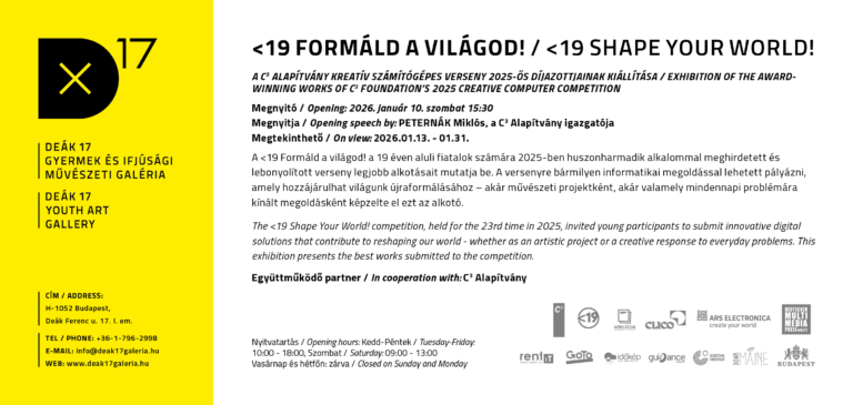 <19 FORMÁLD A VILÁGOD! 2026